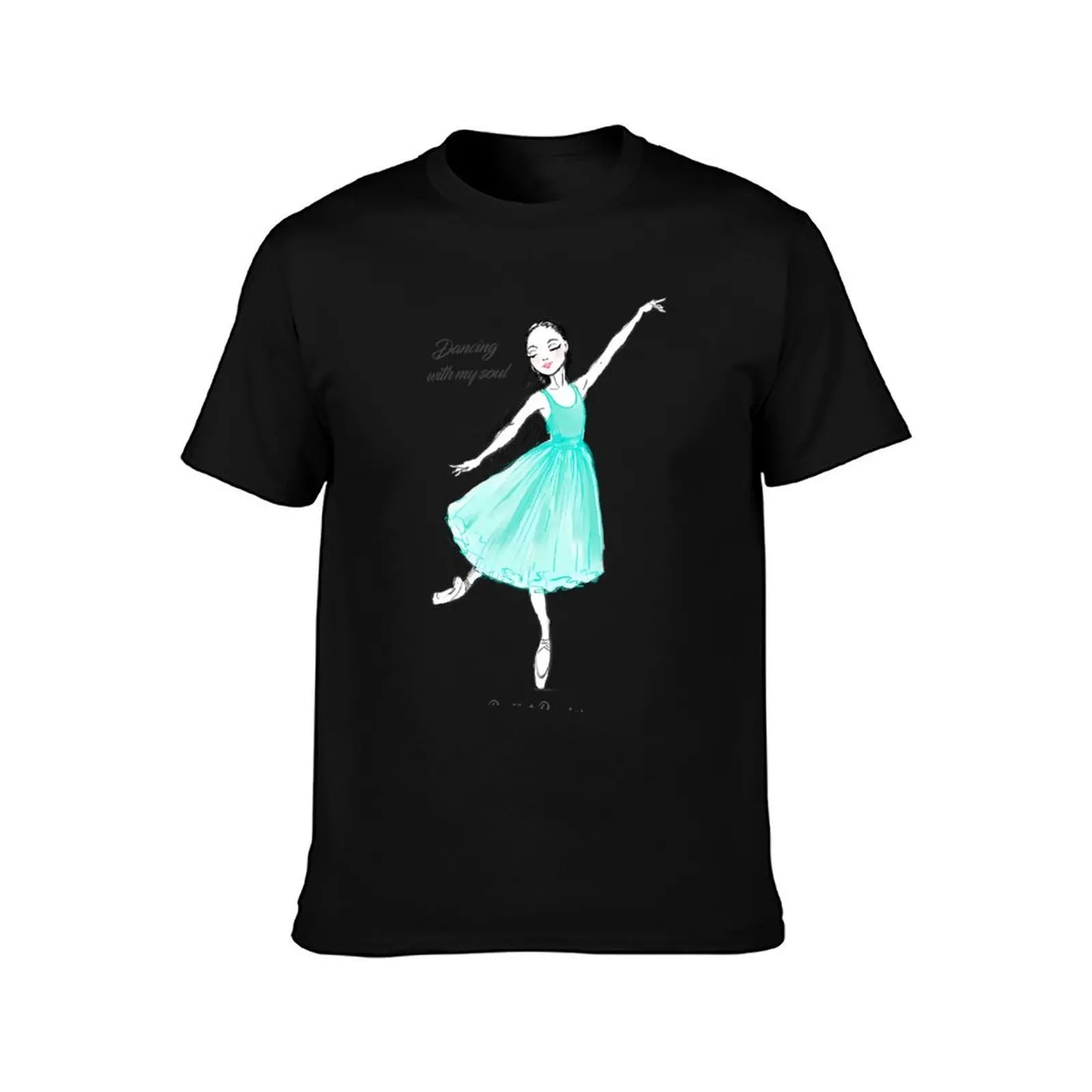 Dancing With My Soul T-Shirt Basic Plain Tee for Spring and Summer T-Shirt