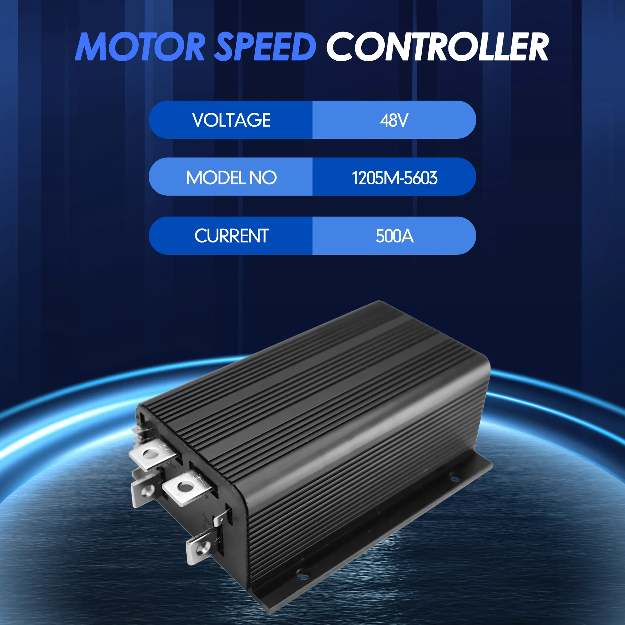 1205M-5603 Golf Cart Motor Controller, 48V 500A 5k-0 Speed  Controller for Curtis Club Car DS 1996-2005