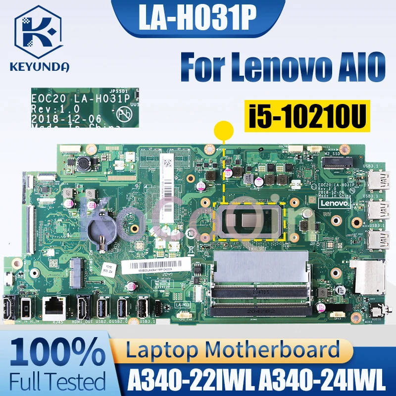 

For Lenovo AIO A340-22IWL A340-24IWL Mainboard LA-H031P 5B20U54062 5B20U53942 i3 i5 8/10th All-in-one Motherboard