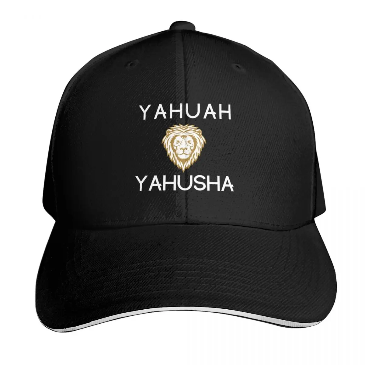 

Yahuah, Yahusha with lion Baseball Cap tactical cap Golf Fashion Beach fishing caps man Baseball For Men Women's