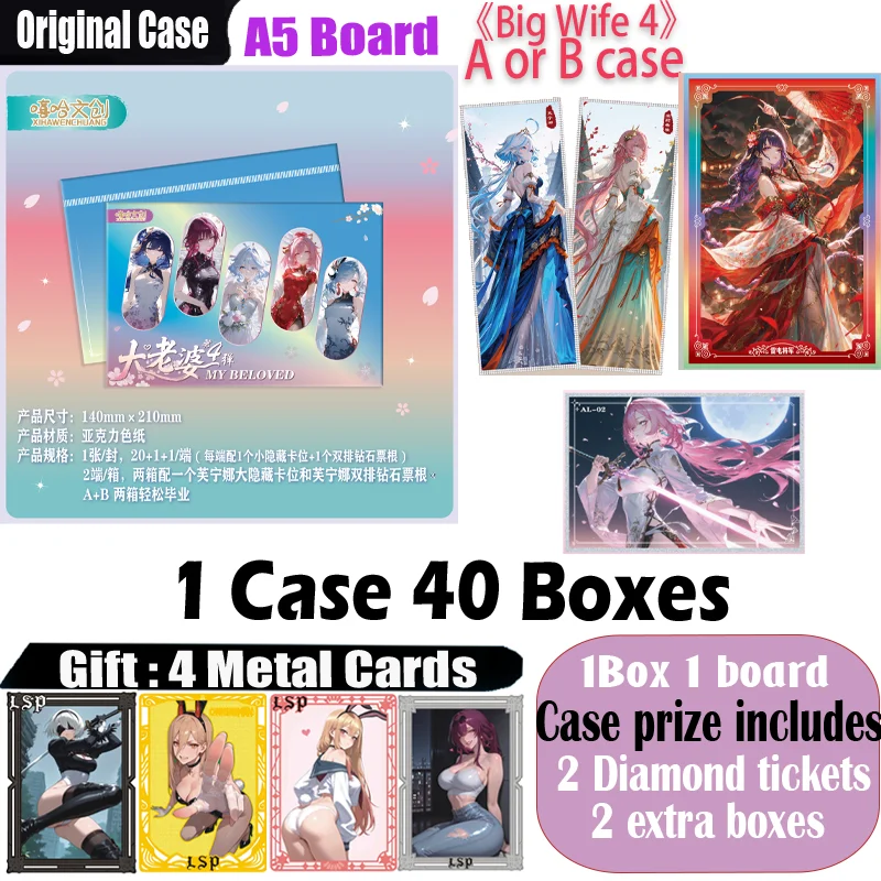 

New A5 Size Acrylic Collection Card 'Big Wife 4 ' Hobby CCG Card Trade Card Goddess Board Game Doujin Toy Board Gifts