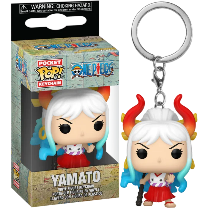 2024 NEW FUNKO POP One Piece YAMATO RORONOA ZORO Chopper Keychain