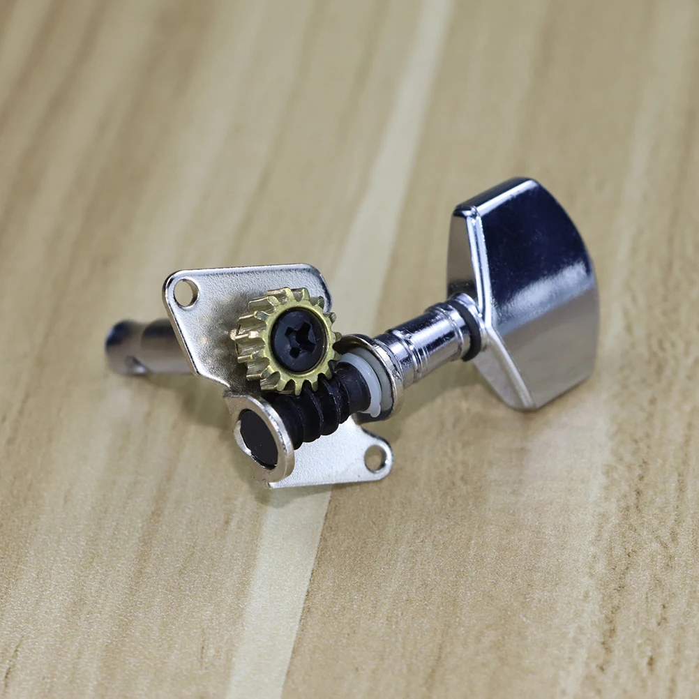 

12pcs String Button Metal Semi-Closed Acoustic Electric Guitar Parts Strong Durable Tuning Button For Folk Guitar