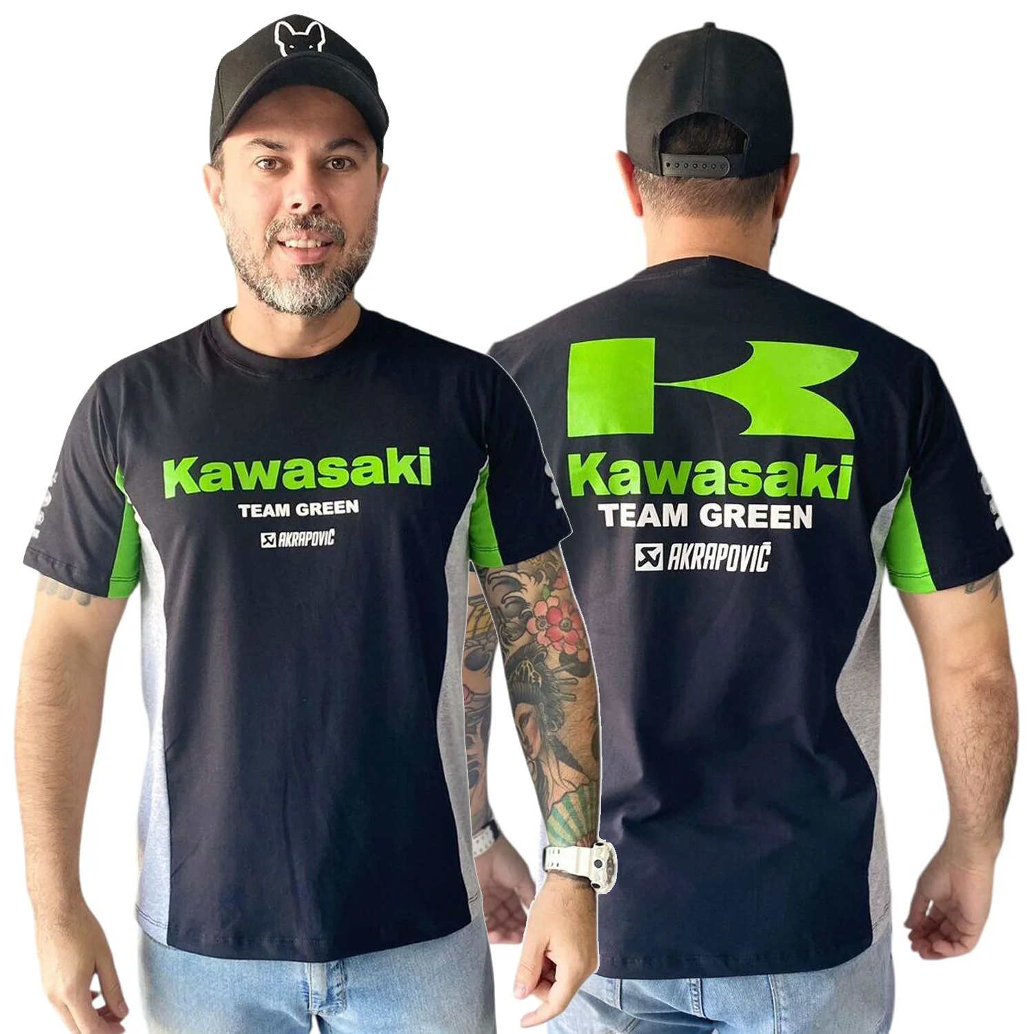

Kawasaki Racing Team Camiseta T-shirt Motocross Retro Style Outdoor Equipe Unisex Summer Rider Motorcycle T-shirt Cool Gift