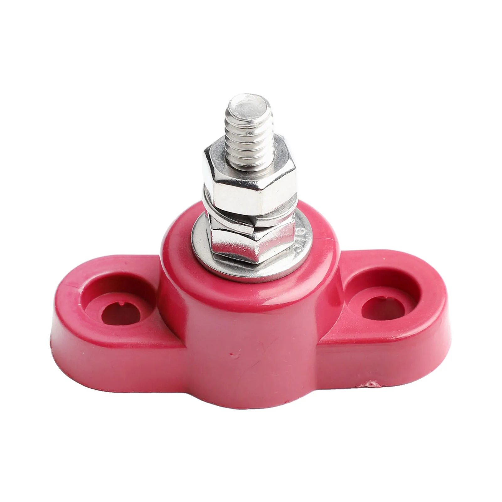 Red And Black Power Stud For RVs For Solar Battery Junction Box Brass Safety Stainless Steel Battery Terminal Block