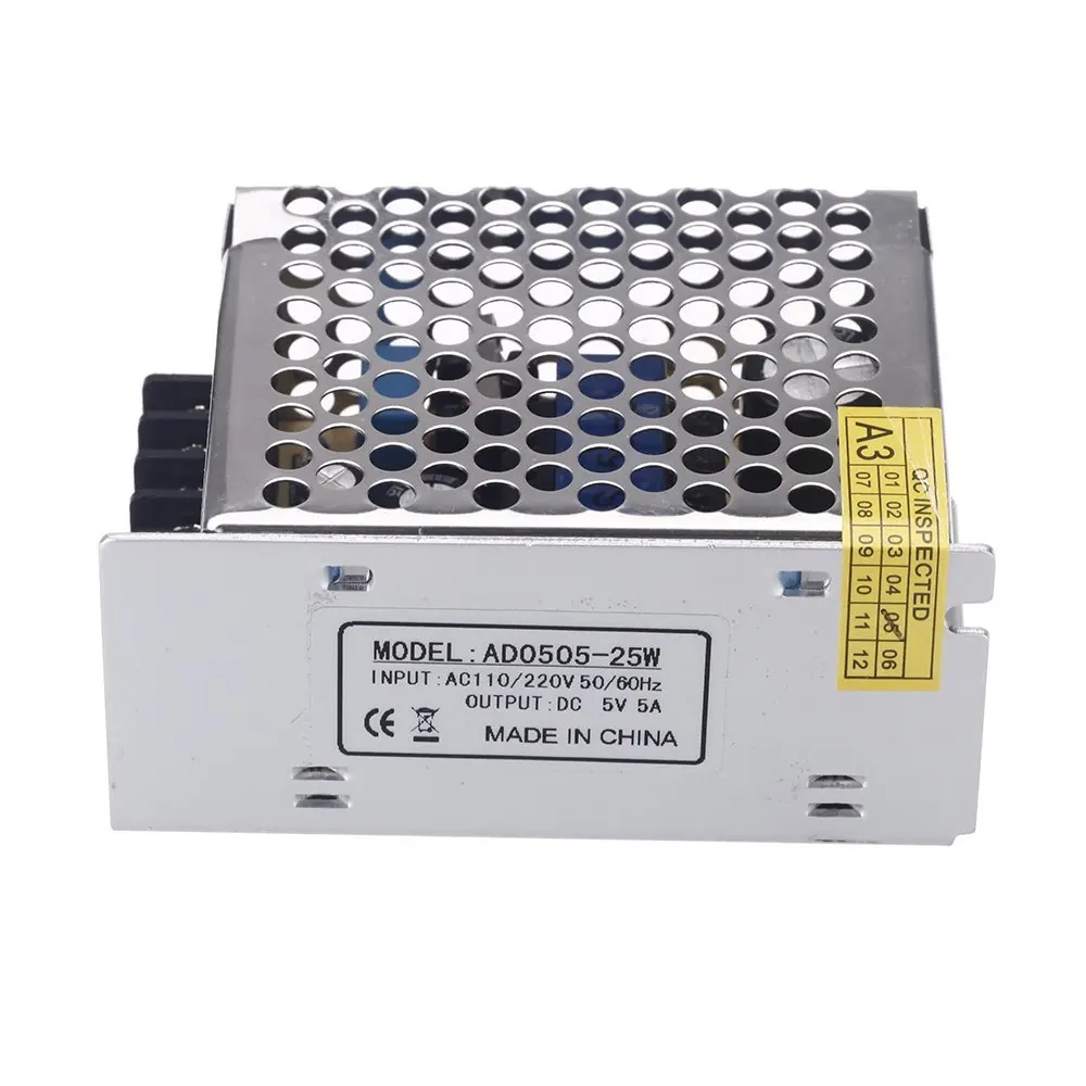 CJSD-AC 100V - 240V To DC 5V 5A 25W DC Voltage Converter Switches Power Supply Part For Guided Stripes