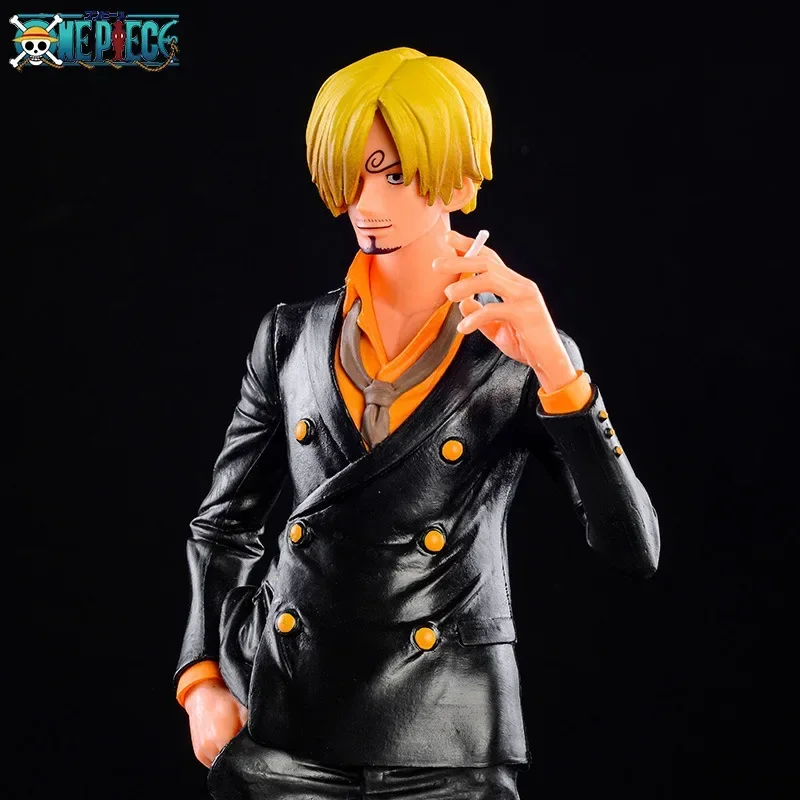 Bandai One Piece Vinsmoke Sanji Figur PVC Actionfiguren Sammlung Modell Spielzeug für Kinder Weihnachten Geburtstagsgeschenke 28 cm