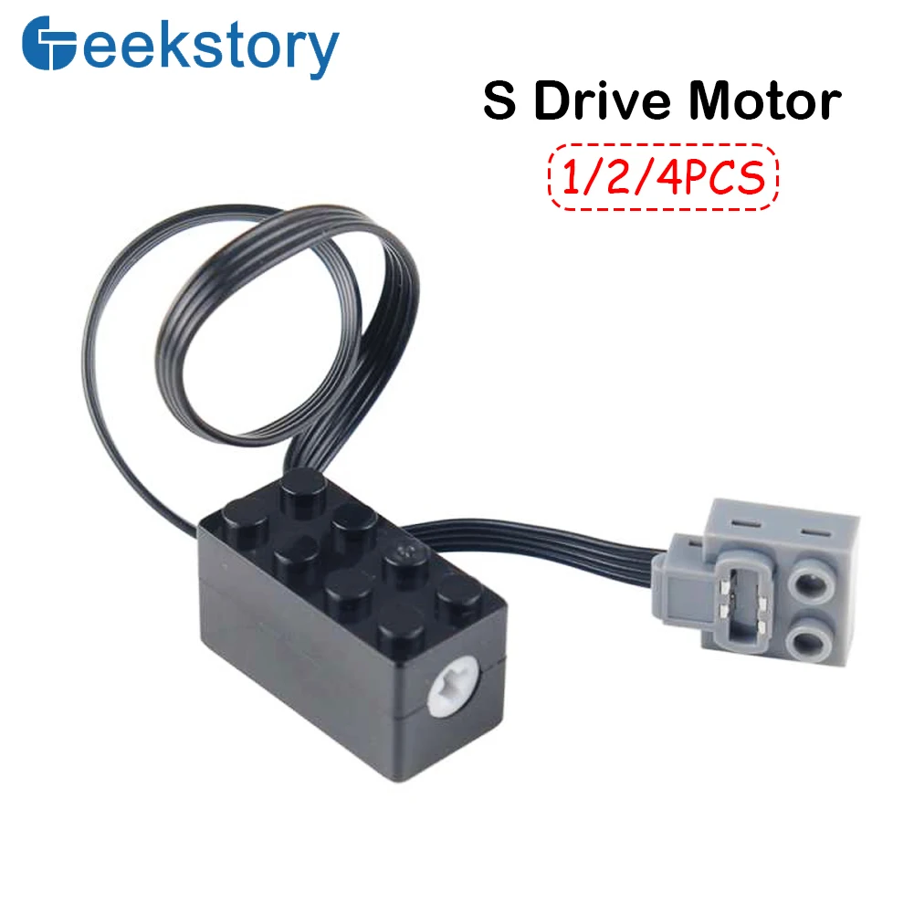 Funciones de potencia del motor de accionamiento MOC S, juguete de motor de torsión de velocidad lenta Compatible con el paquete de energía del motor Legoeds