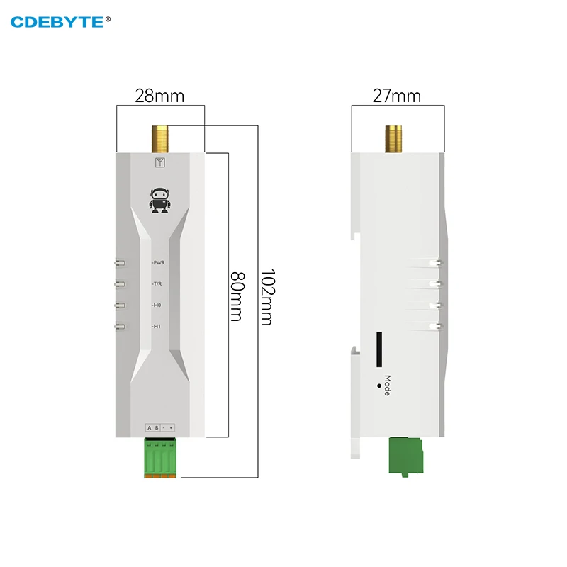 RS485 LoRa Mesh LoraWan – cyfrowy nadajnik, stacja do transmisji danych, wyjątkowo mały rozmiar, model EBYTE. — zdjęcie produktu 3