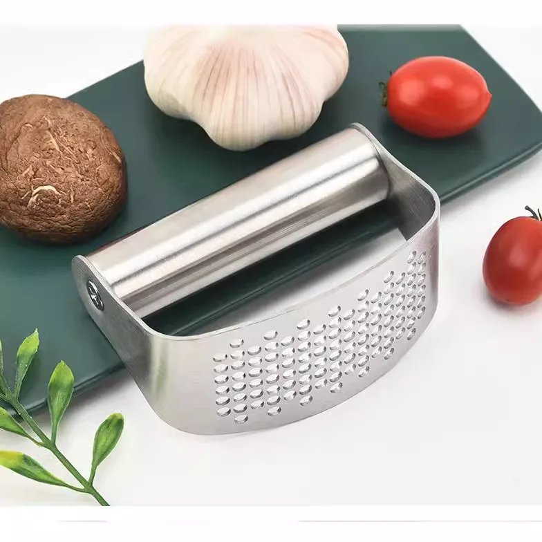 

Squeezer Manual Garlic Ginger Rocker Crusher Stainless Steel Garlic Press Garlic Cutting Mince Tools Kitchen Gadgets Accessories
