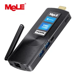 MeLE-PCG02 Fanless Mini PC Stick, Windows 11, N100, J4125, Ordinateur de bureau industriel IoT, Support Linux UbunaryDebian, HDMI 4K