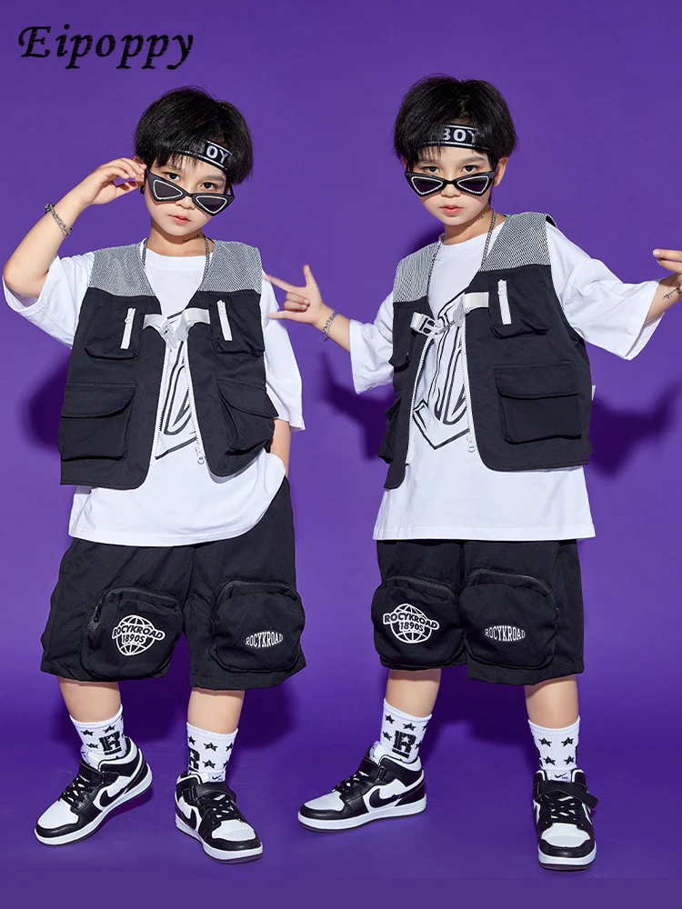 بدلة هيب هوب للأطفال ، ملابس عمل للأولاد والبنات ، سترة ماركة عصرية