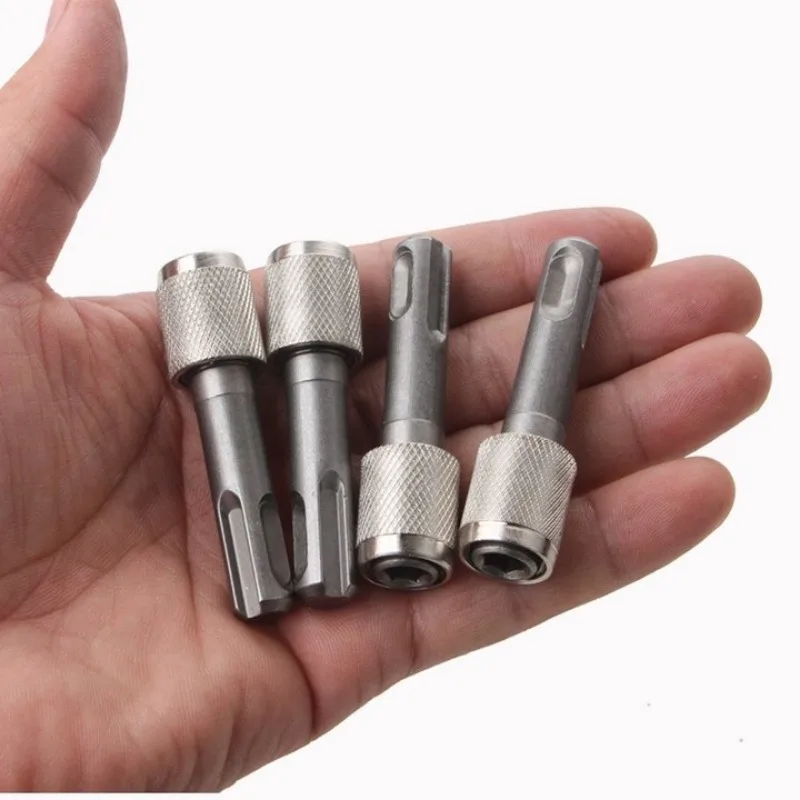 SDS Plus Convert To 1/4 Hex Shank Adapter Hexagonal Converter Electric Hammer Power Screwdriver Bit Holder Socket Impact Driver