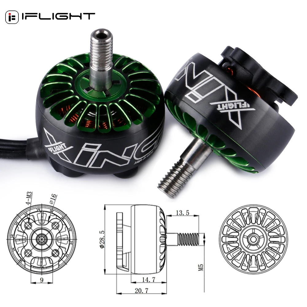 IFlight-Motor sin escobillas X2208 1800KV 6S/ 2450KV 4S, eje de 4,0mm, para Dron teledirigido Fpv, Multirotor, Juguetes