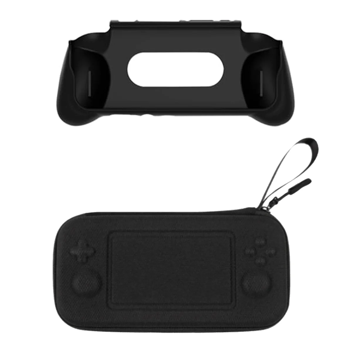 GOB-oFor Retroid Pocket 4/4 Pro Game Player Grip Case، حقيبة تخزين مشغل الألعاب حقيبة جيب رقمية، قبضة سوداء