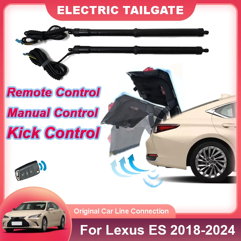 Car Electric Tailgate Auto Lift Electric Motor For Trunk Power Kit Drive Door Close Foot Kick Sensor For Lexus ES 2018 to 2024