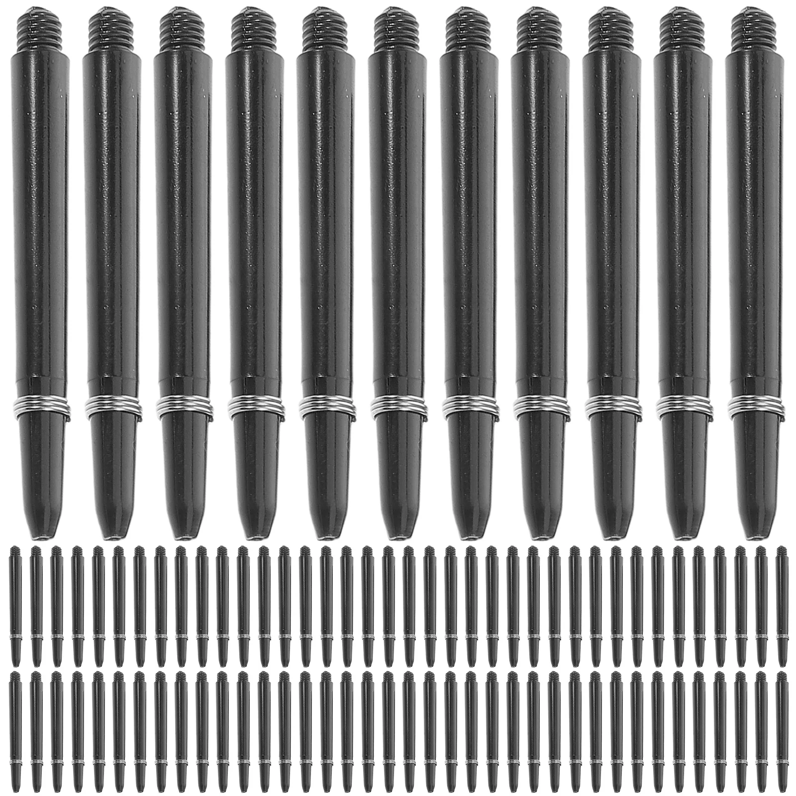 

100 set Replacement Shafts Wear-Resistant Lightweight Rods Knurled Non-Slip Grip For Steel Tips Dart Accessories Outdoor