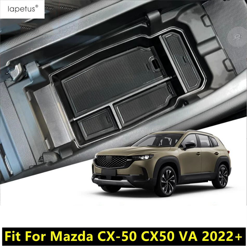 

Car Central Control Armrest Storage Box Container Holder Tray Organizer Case Accessories For Mazda CX-50 CX50 VA 2022 2023 2024