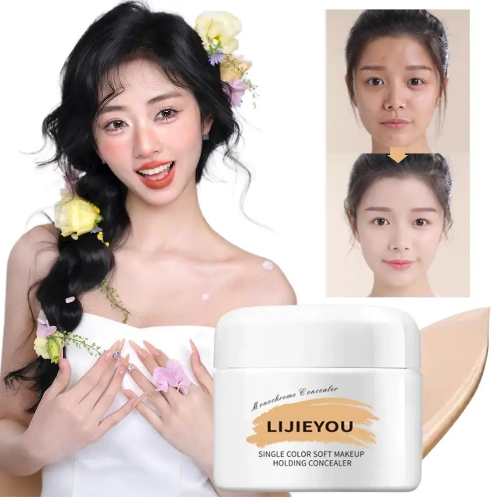 Full Coverage Waterproof Concealer Cream Long Lasting Hydrating Tattoo Acne Scar Dark Circle Spot Cover Face Contour Makeup