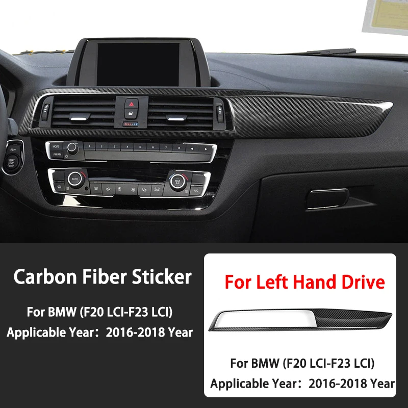 

Suitable for BMW 1 Series 2 Series F20-23LCL Car Center Console Dashboard Real Carbon Fiber Decorative Sticker