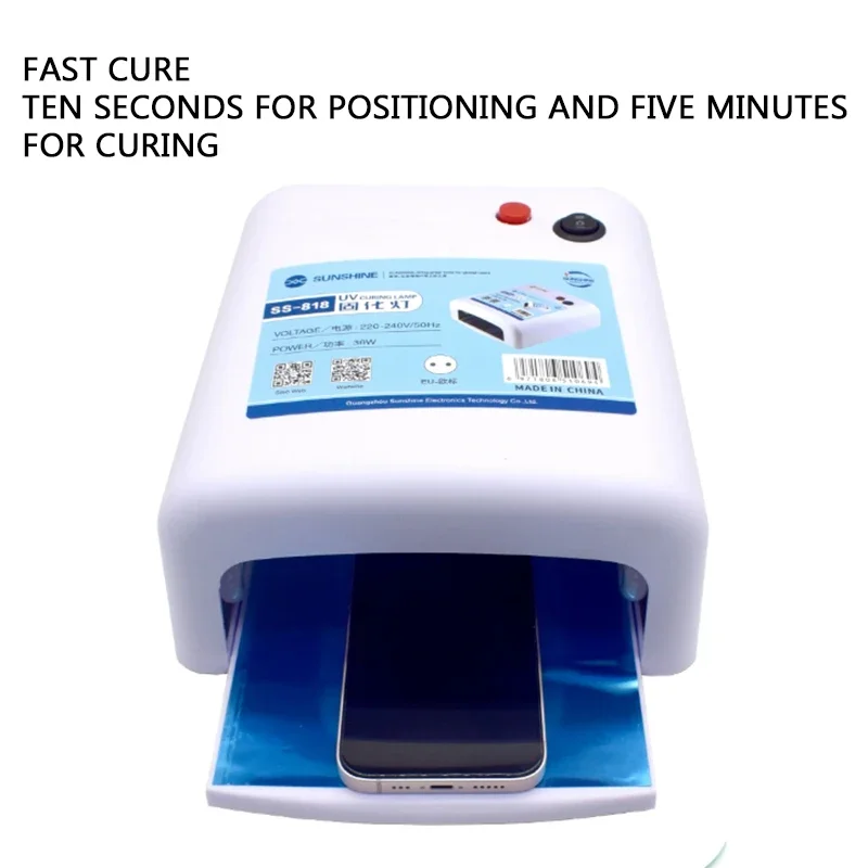 UV glue curing lamp mobile phone film repair green oil curing LED UV shadowless glue manicure UV baking lamp