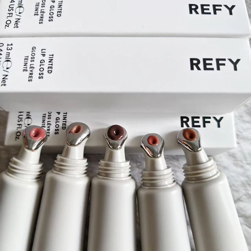 Hot Sale REFY Lipstick with High Gloss Mirror Finish Moisturizing and Non Sticky Nourishing Plumping Shine Lips Gloss Cosmetics