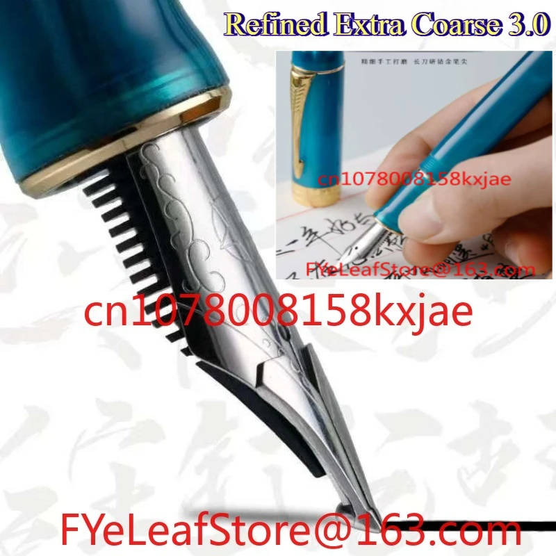 

Двухслойная 2,5 сверхтолстая броня, длинный нож, шлифовальная ручка, высококачественный акрил, ручная работа, полированный большой иридиевый наконечник 1,0