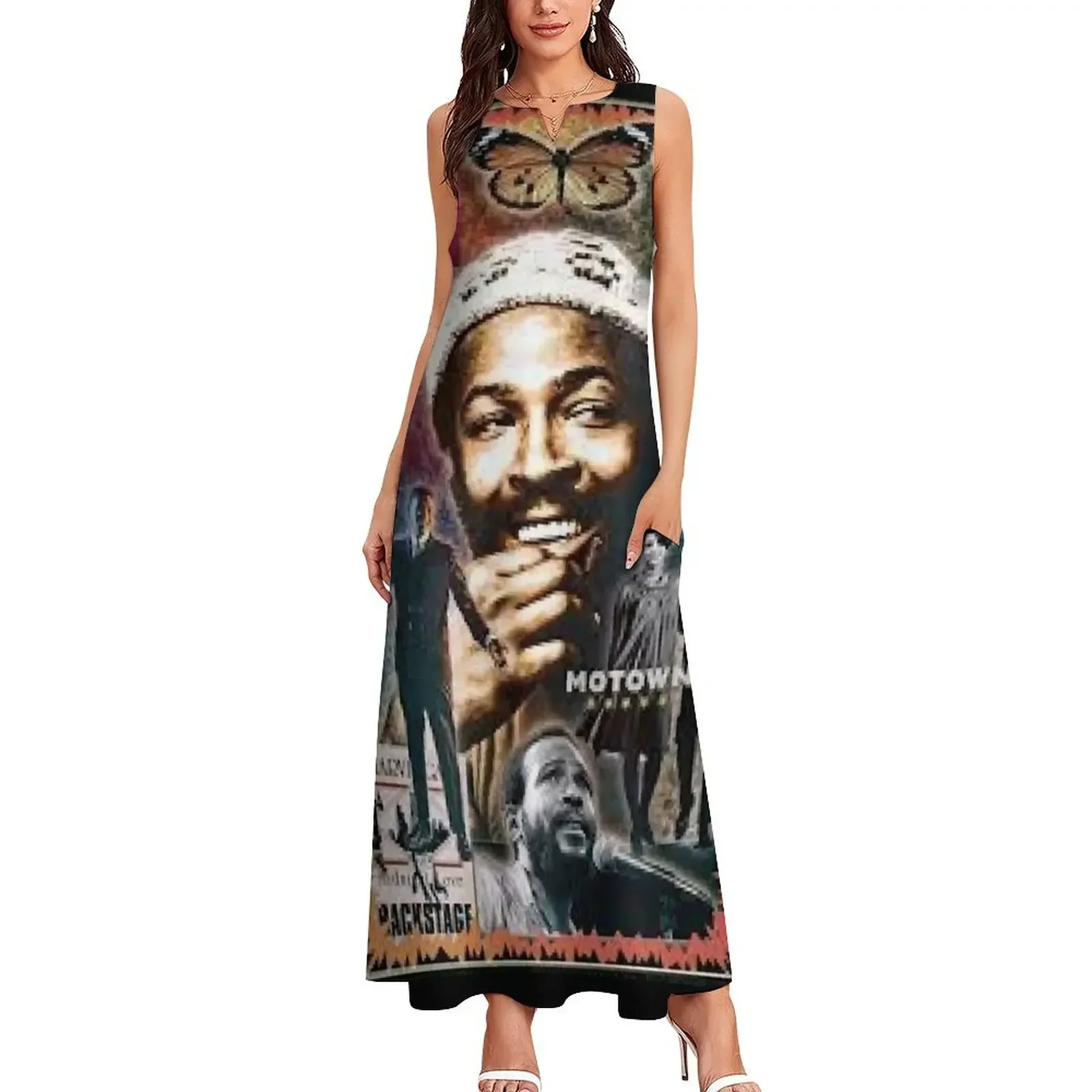 O melhor de motown 2 marvin camiseta essencial vestido longo vestido elegante vestido de baile feminino