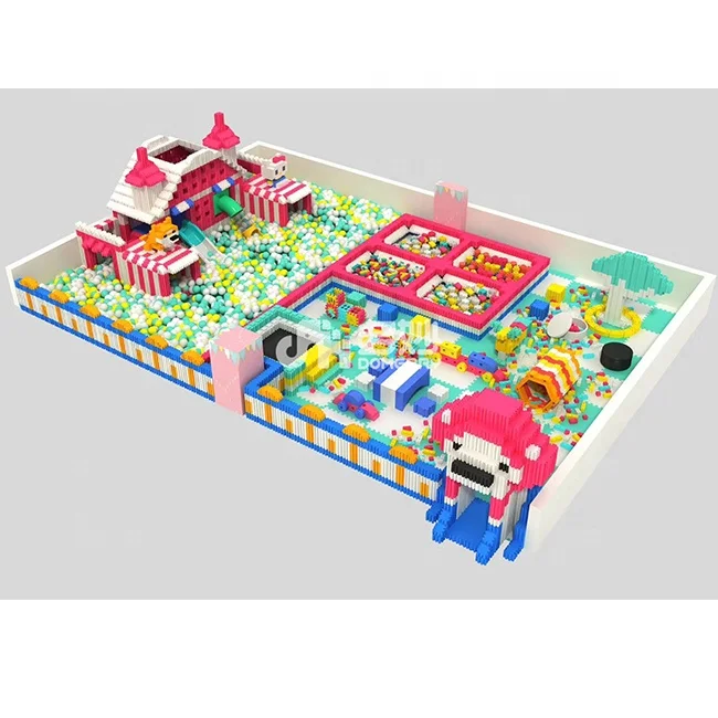 Wooden Indoor Playground Building Blocks Big Maze Set for Kids Customized Logo Teaches Building and Problem Solving Skills