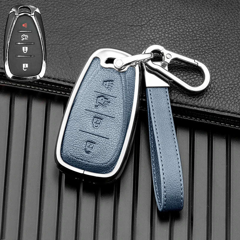 

Car Key Cover Fob For Chevrolet Chevy Malibu Blazer Camaro Cruze Traverse Spark Sonic Volt Bolt Trax Seeker Onix Equinox Orlando