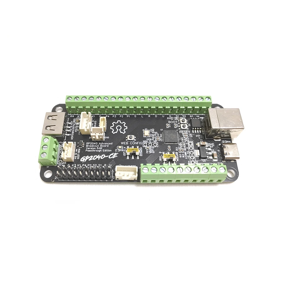 GP2040 Advanced Breakout Board USB Passthrough Fighting Board for