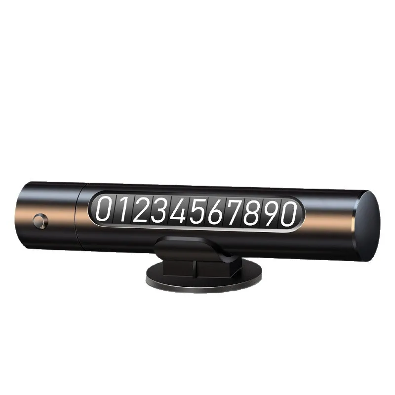 Car temporary parking window breaker number plate multi-function moving car phone plate ornament car mobile phone safety hammer