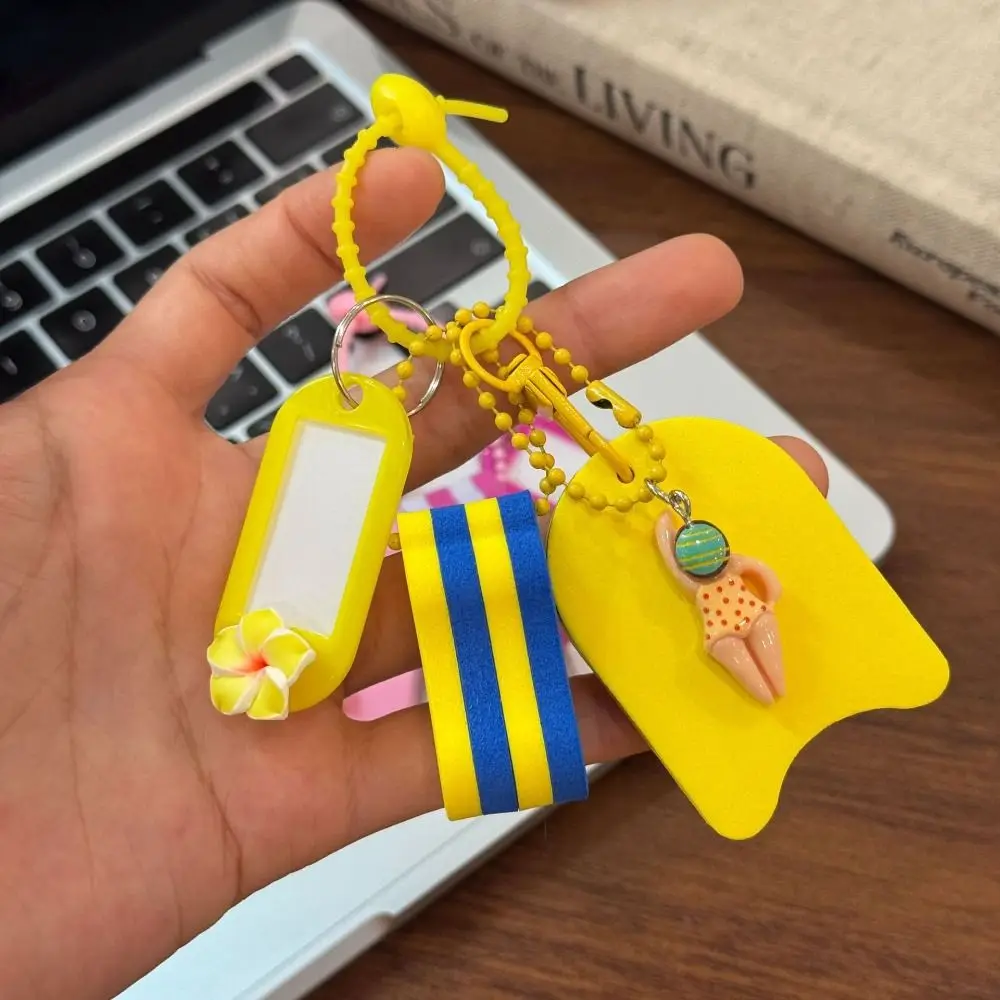 Funny Floating Key Ring Creative Fashion Diving Series Keychain Colorful Hanging Swimming Keychain Backpack Decor