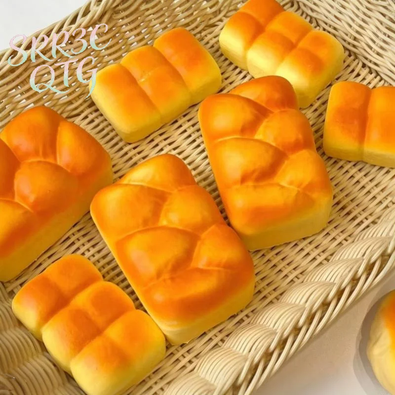 Hot Sale 1PCS Slow-rising Abdominal Muscles Bread-shaped PU Toy Realistic Design For Stress Relief Kids Play Party Favors