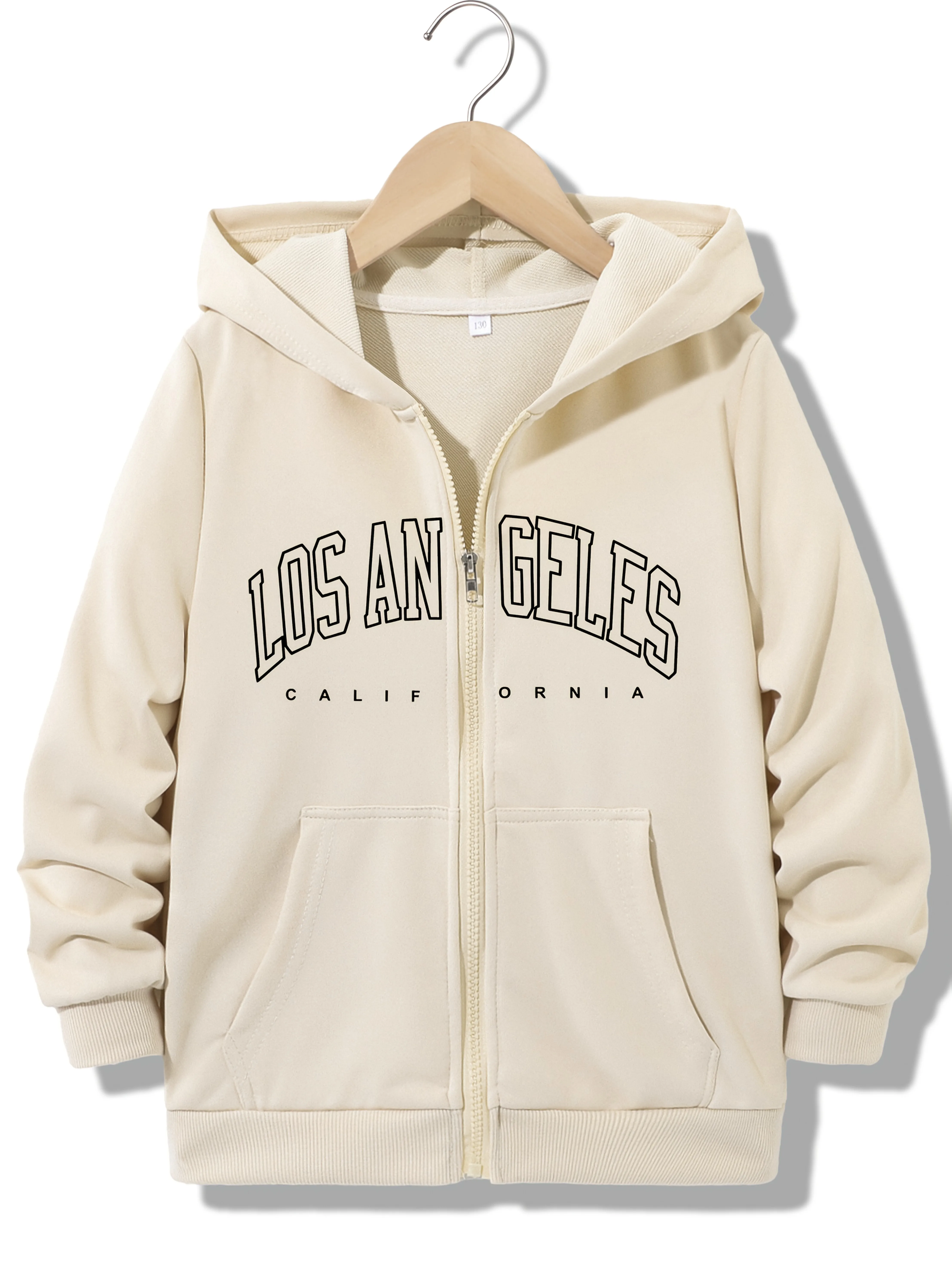 Fashionable Zipper Hoodie Casual Los Angeles California Letter Hoodies Jackets Boys Girls Y2k Zip Up Sweatshirt Spring Autumn