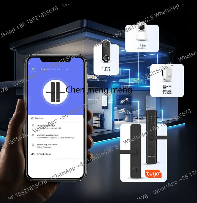 Mobile phone Bluetooth, password lock, homestay rental, hotel induction, swipe card lock, facial recognition