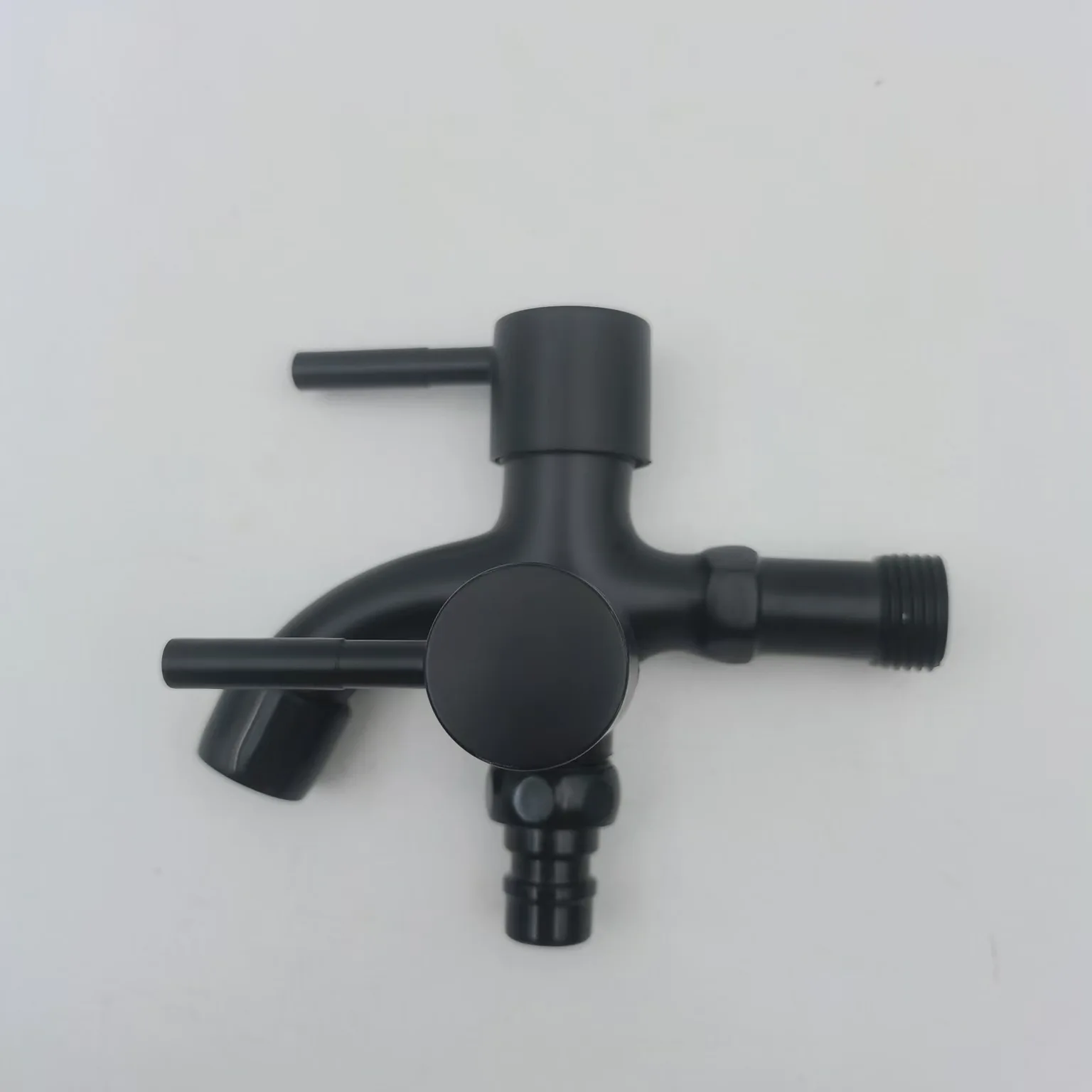 

1/2" Dual Outlet Bathroom Washing Machine Faucet Dual Control Splitter Tap for Sink/Bidet (Brass Fitting)