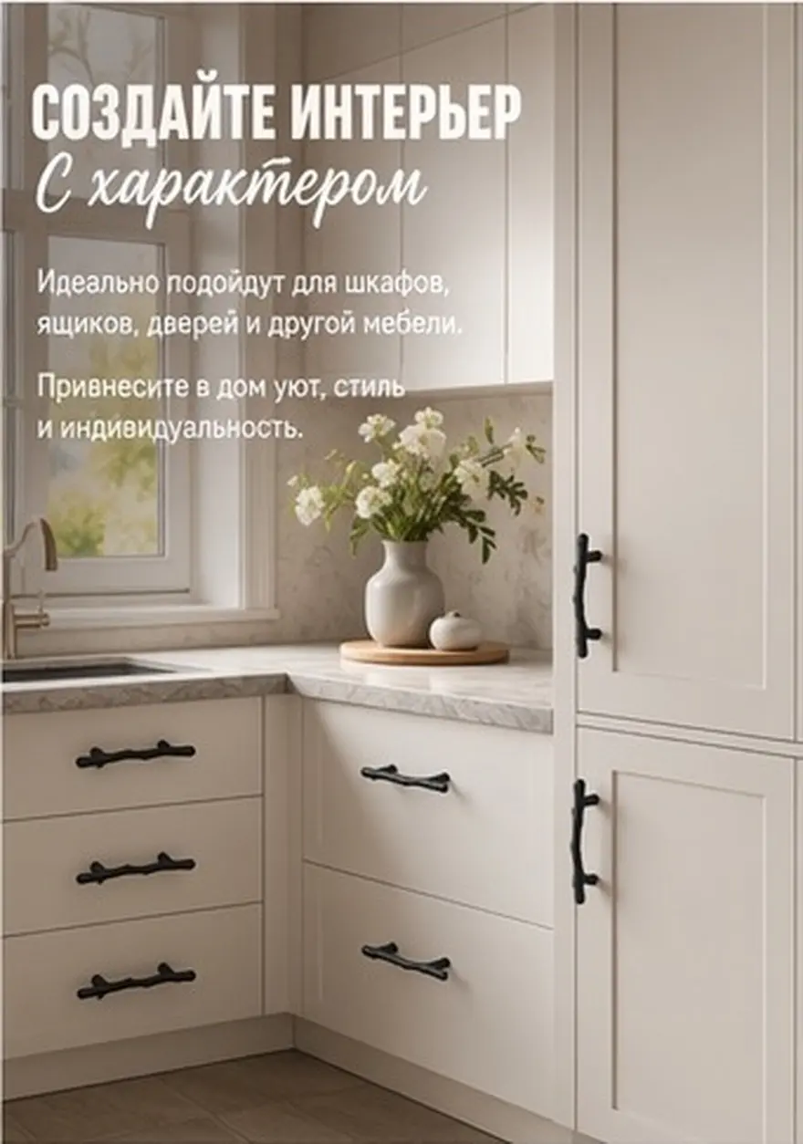 4Pcs Branch Shaped Furniture Knobs Smooth Finish Rust Resistant Decorative Drawer Handles for Cabinets Chests Wardrobes Easy