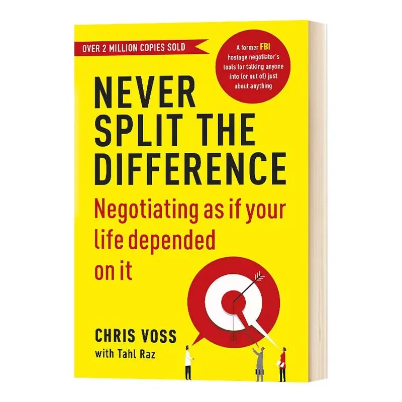 Never Split The Difference By Chris Voss Books in English for Adults Negotiations Emotional Intelligence New Listing