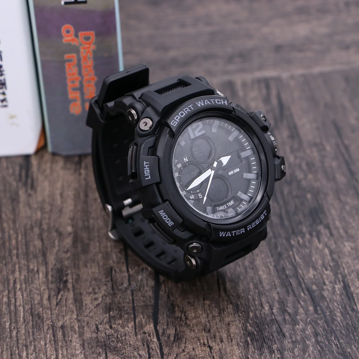 

Waterproof Watch For Men Analog Digital Quartz Movement Led Backlight 50M Water Resistant Chronograph Alarm Date Week