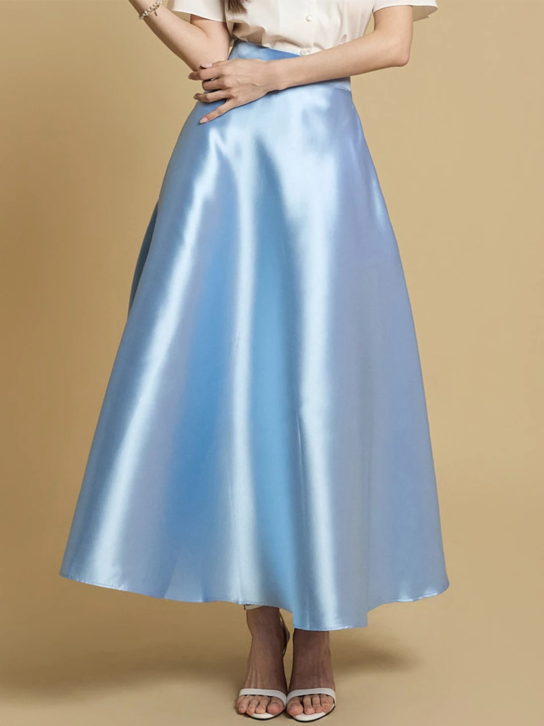 

Intellectual Queen 2015 New Autumn Winter Women Scented All Match Side Pocket Large Flounce Bell Bottom Half Length Skirt