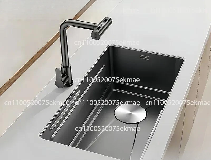 Sink Large single slot Hammer pattern Thickened stainless steel Household kitchen Vegetable basin Under the counter