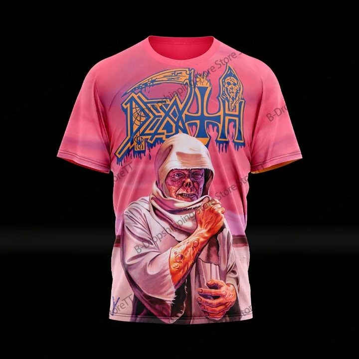 New Rock Death Band Album 3D Print T-shirt Men Women Fashion Plus Size Short Sleeve Tops Tees Tshirt Hip Hop Y2k Trend Retro