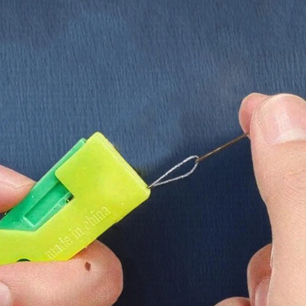 مجموعة خيط إبرة أوتوماتيكية مكونة من 10 قطع لآلة الخياطة أداة خيوط سهلة لمشاريع الحرف اليدوية والتطريز