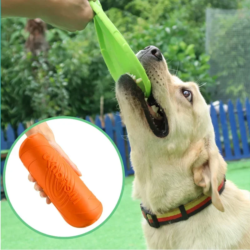 15/18/22cm Pet Dog Flying Disk Toy Silicone Dog Toy Dog Game Flying Discs Resistant Chew Puppy Training Interactive Pet Supplies