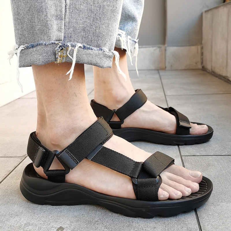 Men Sandals Simple Casual Summer Shoes Comfortable Sneakers Outdoor Beach Vacation Sandals 2023 New Male Casual Sandals Shoes