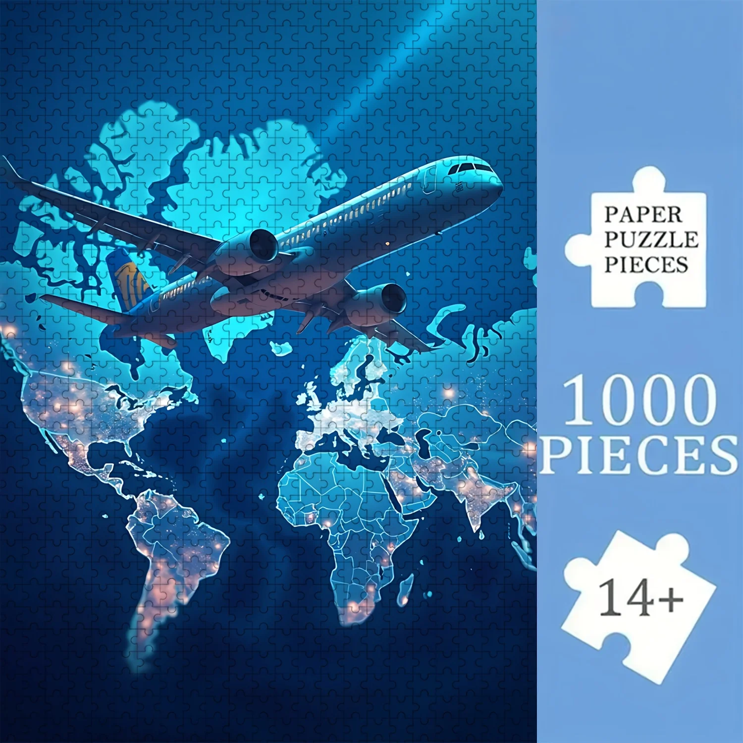 Puzzle Map World - Пазл-головоломка на 1000 элементов: тематическая карта