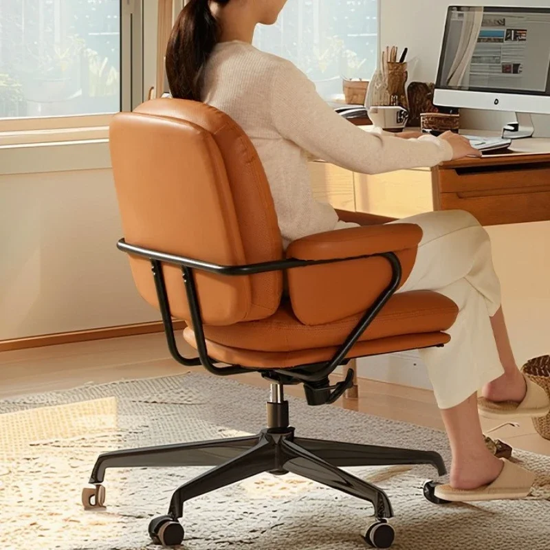 Computer Chair Office Chair Study Chair Leather Swivel Chair Book Desk Chair Bedroom Study Chair sturdy and durable