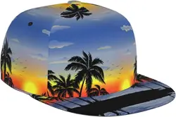 Tropical Palm Tree Baseball Cap Trucker Hats Outdoor Hawaiian Snapback Hat Men Women Adjustable Baseball Caps