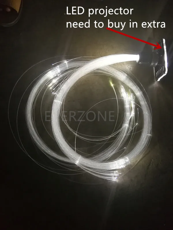 400pcs 3m End Emitting Light Optic Fiber Bundle Strands